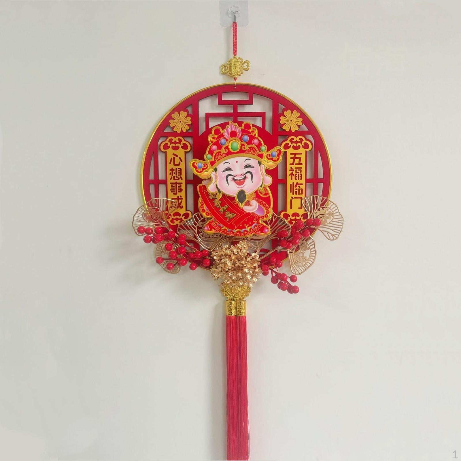 

Китайский Год Подвесной Декор Подвеска Кисточка с Красными Ягодами Счастливый Праздник Кисточки With Light