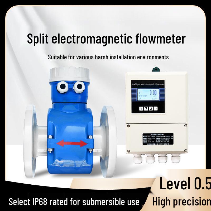 Integrated Stainless Steel Electromagnetic Flow Meter for Sewage and Water