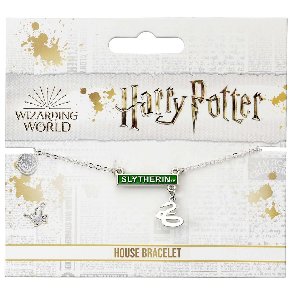 HARRY POTTER Slytherin Bar Bracelet Silver