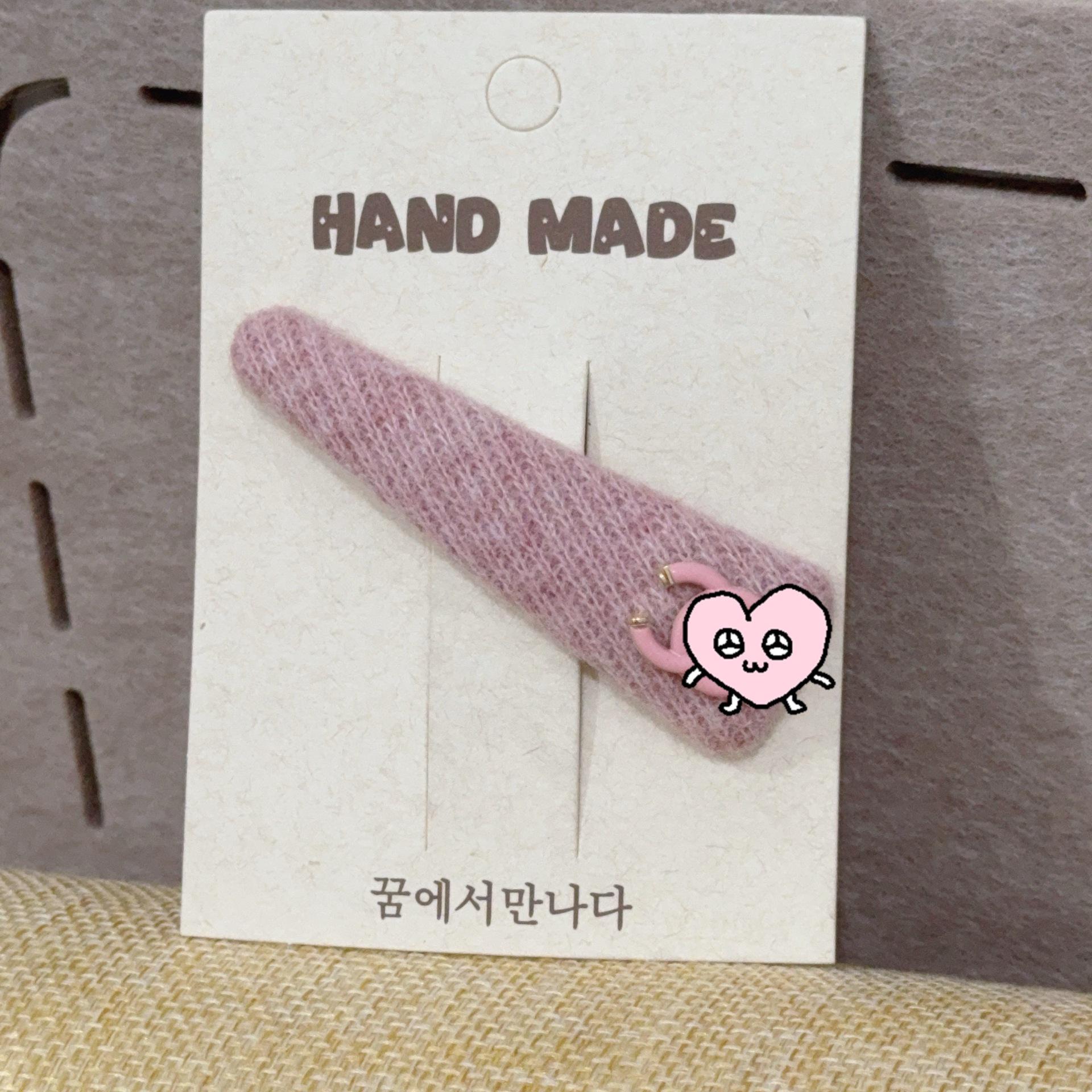 Chic Houndstooth Double C Hair Clip - Versatile Autumn & Winter Accessory