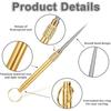 1PC Portable Titanium &Brass Toothpick Fruit Fork Outdoor Multifunctional Camping Tool Toothpick Tube,Stronger Than Dental Floss