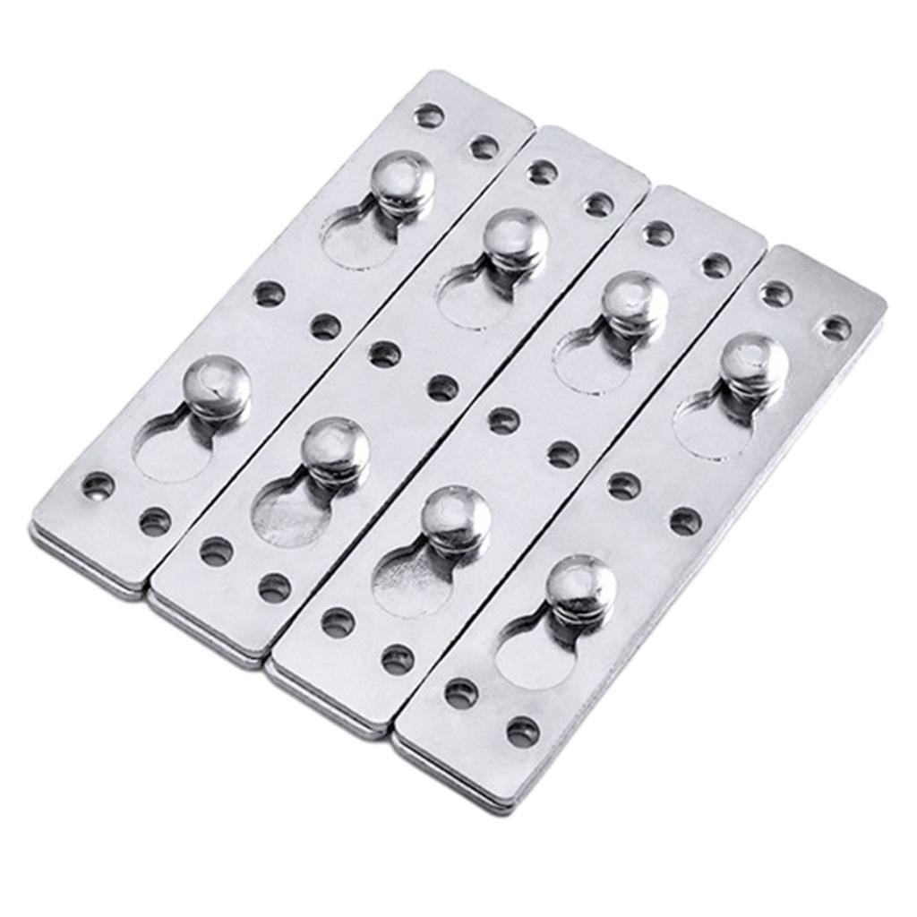 Stainless Steel Bed Rail Fasteners Bed Rail Hinge Connectors Brackets Hanging Buckle Thickened Furniture Hardware