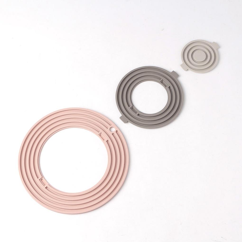 Odpinana silikonowa łapka kuchenna 3 w 1 (Różowy) Coaster