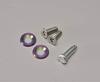 Carmate Car License Plate Security Bolt Flat 2 Neochrome LS423