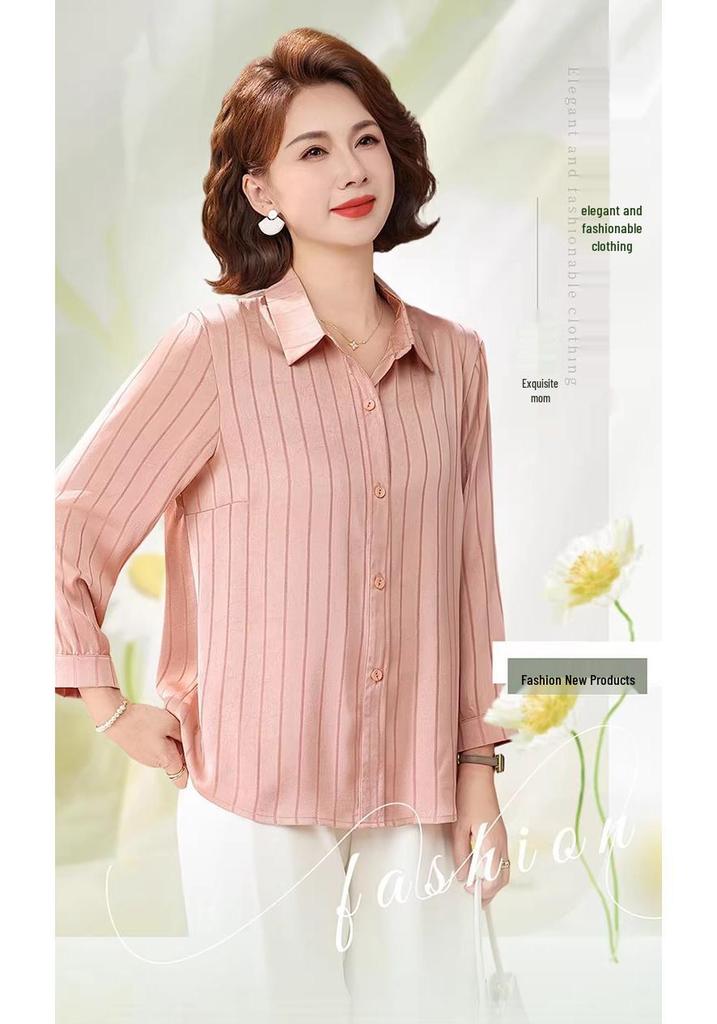 Women's Pink Long-Sleeve French Waist-Cinched Slim-Fit Top for Early Spring Layering