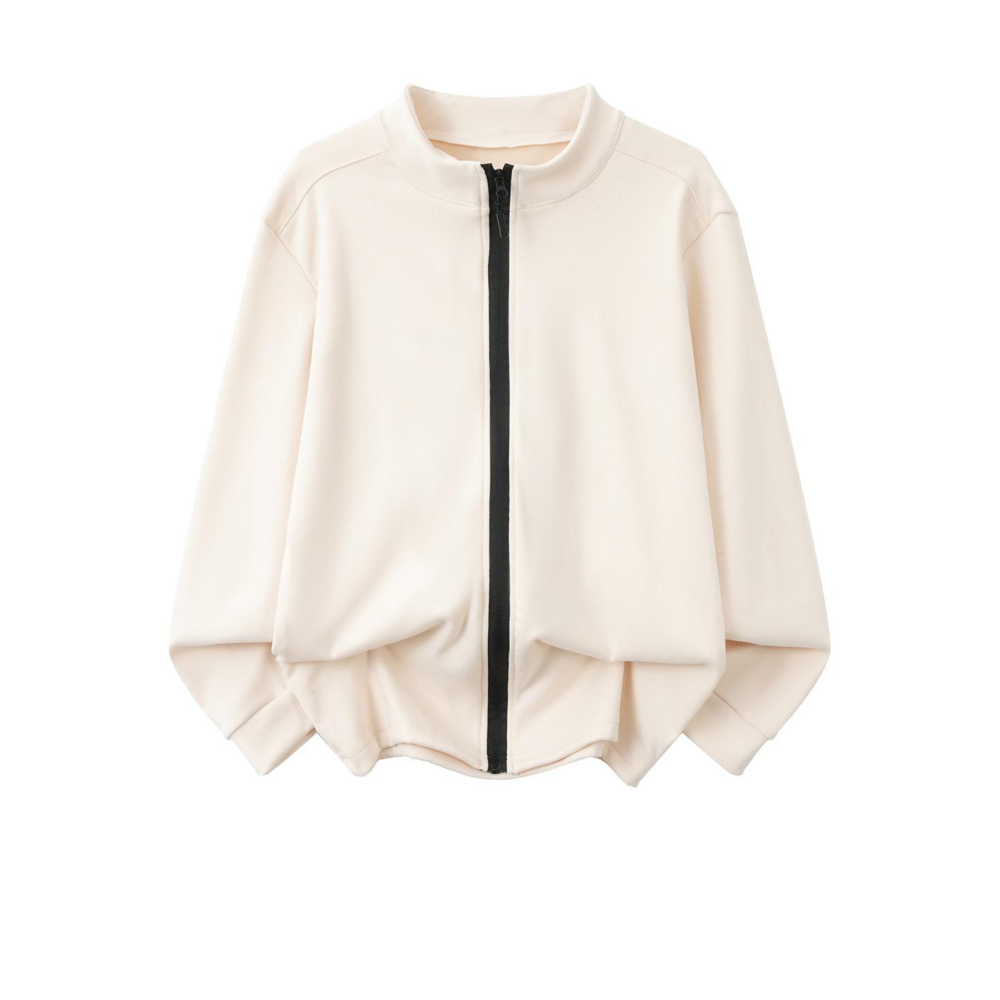 

Men s Heavyweight Double-Sided Fleece Hoodie Jacket XL бежевий