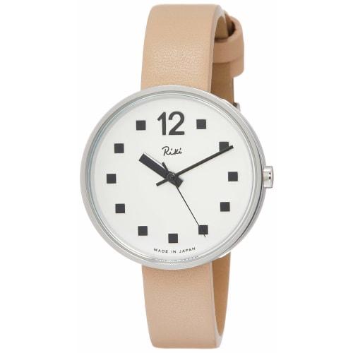 

Seiko Watch Riki (Riki) Wristwatch by Riki Watanabe, Public Clock Motif, Made in Japan, AKQK460, Women s, Beige