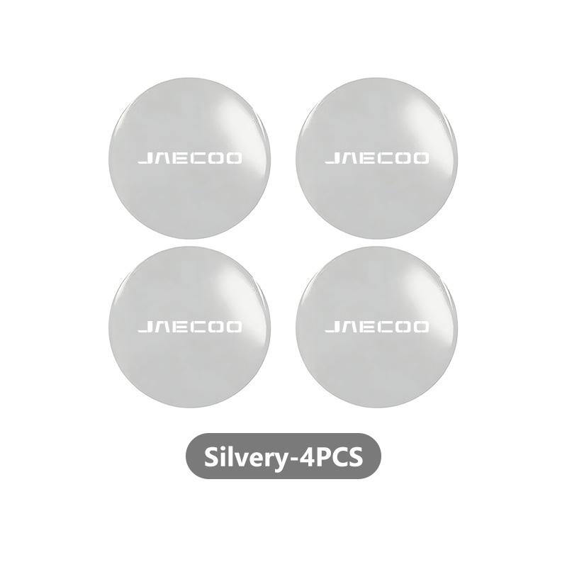 4pcs Car Emblem Wheel Center Hub Caps Badge Wheel Decal Sticker For JAECOO J7 PHEV J8 Omoda C9 2WD
