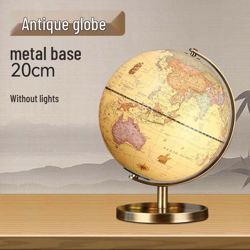 Античный бронзовый глобус-украшение: Большое 3D украшение для дома, кабинета или офиса