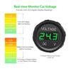 MICTUNING DC 12V LED Digital Display Voltmeter Waterproof Compatible with Boat Marine Vehicle Motorcycle Truck ATV UTV Car Camper Caravan Green