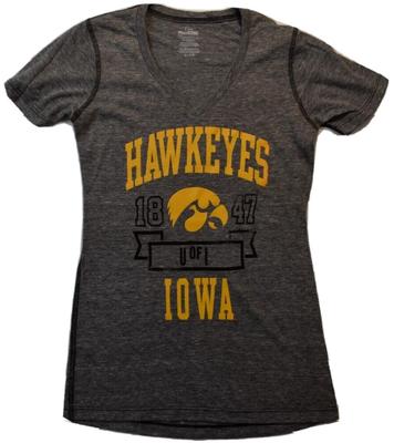 Pro Edge Juniors Iowa Hawkeyes 1847 U of I Shirt New S, M, L, XL