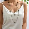 1PC Women's Fashion Trend Heart-shaped Long Necklace Jewelry Suitable for Dates, Parties, Holidays, Gifts