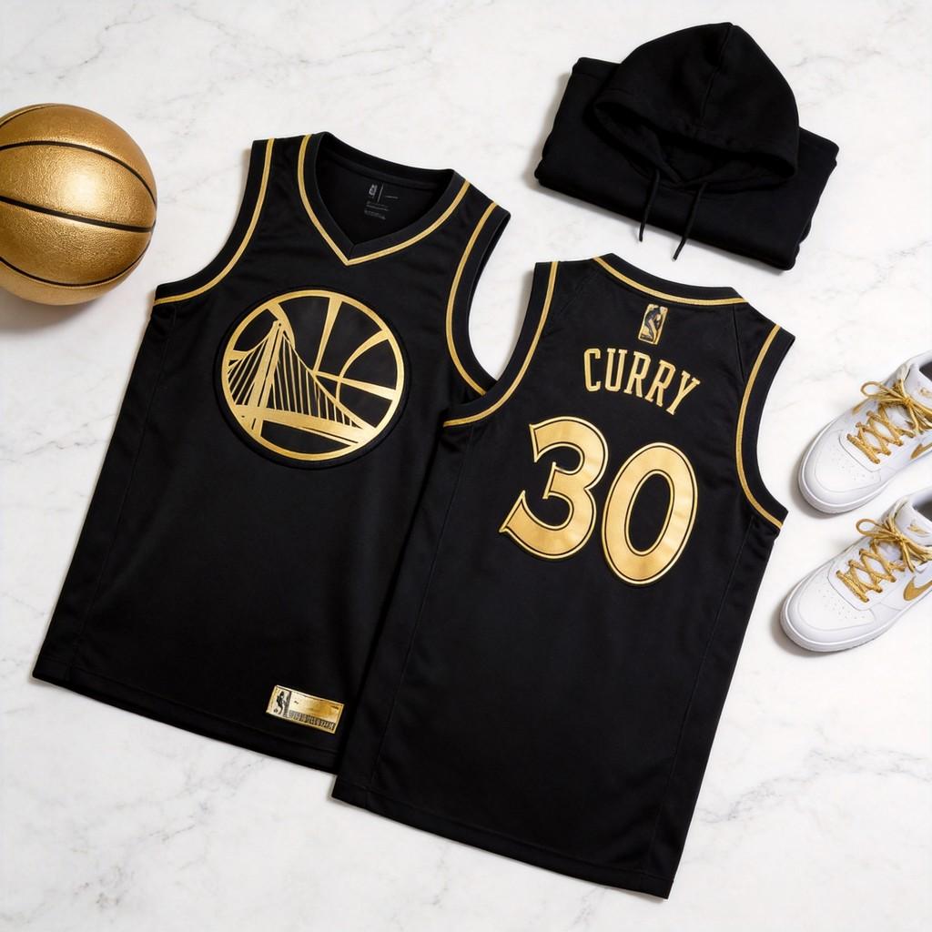 Stephen Curry 30 Basketball Jersey With Embroidered Design For Warriors Fans