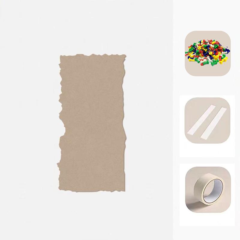 

1PC Self-Adhesive Soft-Textured Felt Versatile Stickers Family-Friendly Hole-Free Decorative Wall Space-Saving 40x60cm 40*60CM