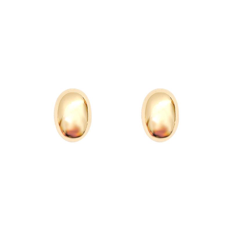 S Silver Needle Metal Wind Doudou Earrings Women's Simple and Small Temperament Earrings Premium French Ear Jewelry