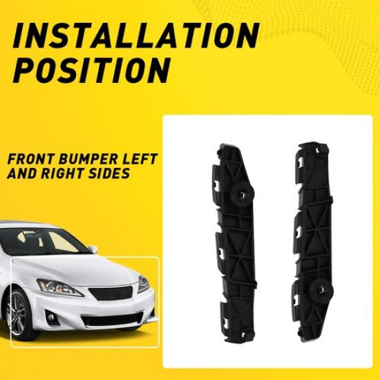 Bumper Set Bracket Fit Lexus 2006-2013 IS250/IS350 Right Front Left Side And 2X
