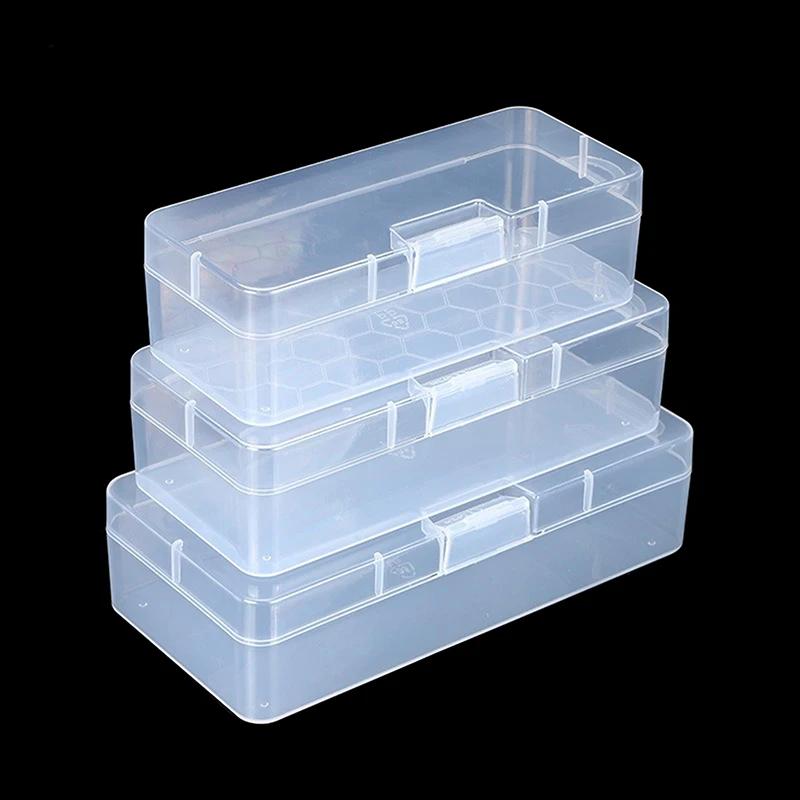 1 Stück Rechteckige Tragbare Transparente Box Langlebige Starke Aufbewahrungsbox Verpackungs-Kunststoffboxen Wasserdicht Staubdicht Aufbewahrungskoffer
