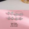 Copper-Plated Gold & Silver Demon Eye Earrings with Zircon for Women - Niche Luxury Design