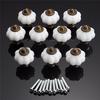 10pcs Pumpkin Knobs Set Cabinet Drawer Cupboard Furniture Door Pull Handle White