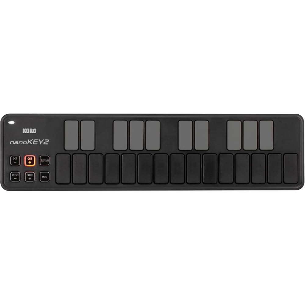 KORG (KORG) NANOKEY2-BK MIDI-клавиатура NanoKey2 DTM/25 Клавиатура/Компактная/Контроллер/USB/Питание по USB/S...