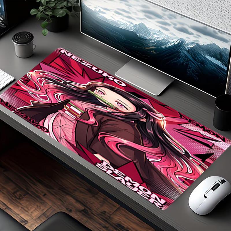 Demon Slayer Print Mouse Pad, for Keyboard Pad Laptop PC Mat for Office Home Use, Desk Decor, Perfect Birthday Gift for Gamers