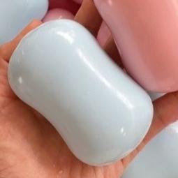Nieuwe Zeepbal Squishy Zeep Stressbal Fidget Speelgoed Knapperige Knijpbal Ronde Blokken Gevuld ASMR Anti Stress Speelgoed voor Volwassenen blauw