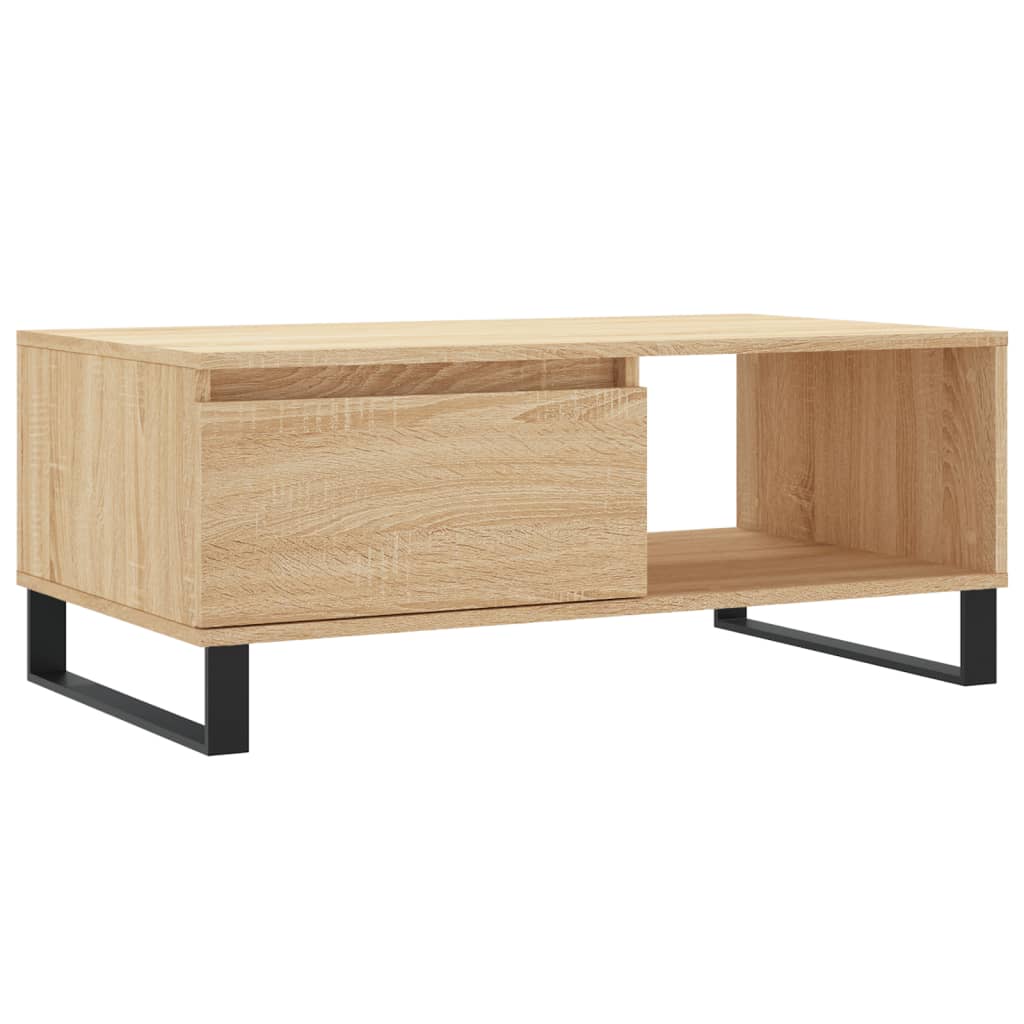 Coffee Table Sonoma Oak 90x50x36.5 Cm Particleboard