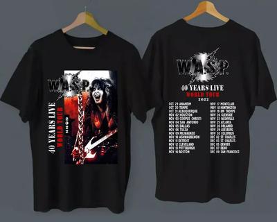 ΖΕΣΤΟ!! ΣΦΗΚΑ. Wasp 40 Years Live World Tour 2022 Μπλούζα