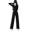 Women's 2024 Summer Sportswear Set: Sun Protection Ice Silk Wide-Leg Pants & Yoga Suit for Outdoor Hiking and Climbing