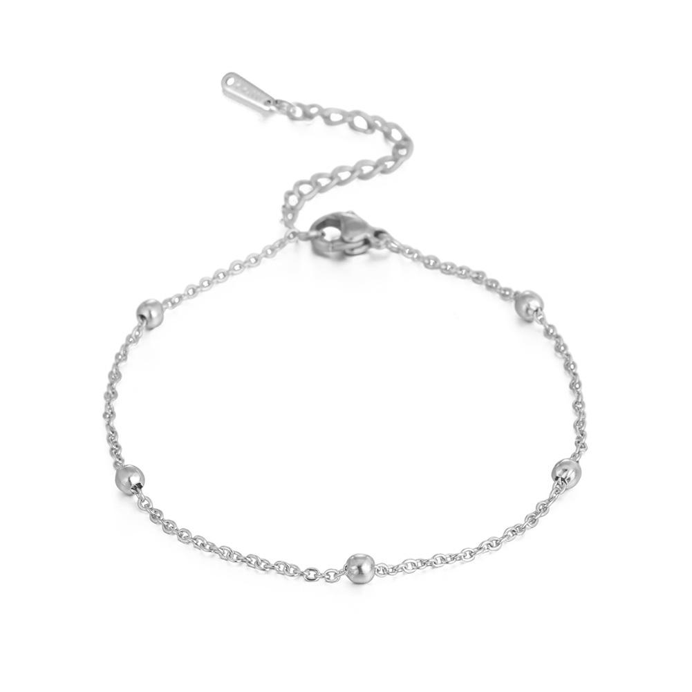 Figaro Beads Herringbone Chain Bracelet for Women Men Stainless Steel Wrist Jewelry Twist Box Rope Chains Waterproof Accessories