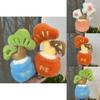 Plush Plant Decor With Emotive Tree Figurine For Home And Gift Use