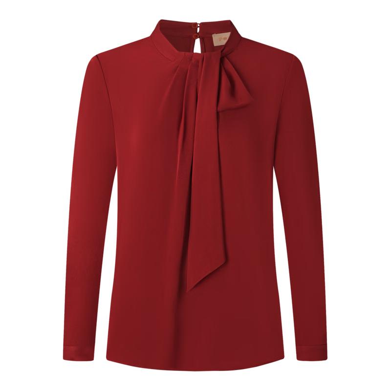 

PORTS Women s Rumba Red Flowy Collar Blouse 2