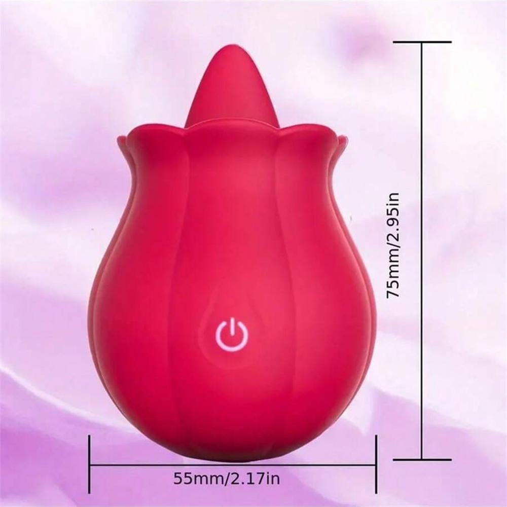 Adults Goods Rose-toy Swing Tongue Licking Vibrator Female Powerful Oral Nipple Clitoris Stimulator Massager Sex Toys For Women
