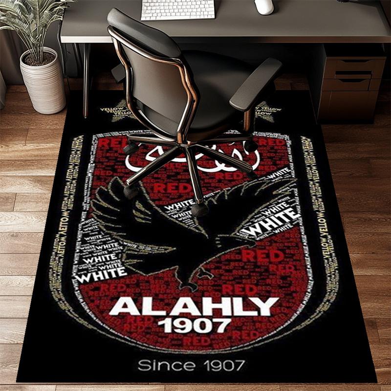 Ahly Football club Printed Office Carpet Chair Cushion Entryway Rug, Rugs for Living Room, Bedroom Christmas gifts