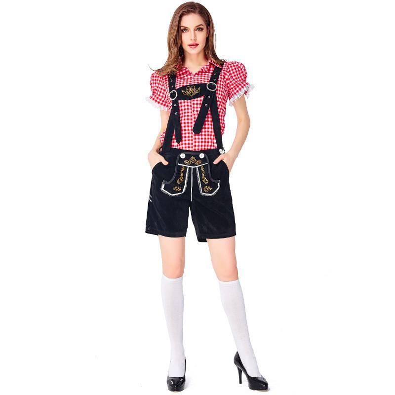 Cosplay Bavarian Beer Costume Set For Women Halloween Party Performance Stage