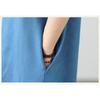 DIMANAF 2026 Plus Size Summer Women Denim Dress Elegant Fashion Lady Sundress Jeans Blue Long Dress Casual Spliced Clothing
