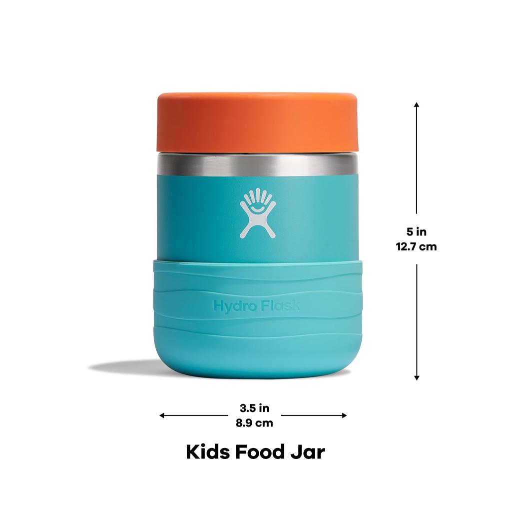 Kids Food Jar, 12oz (354ml) Anemone Design, Insulated Lunch Box, Soup Jar, Food Container, Insulated Lunch Box (Official Japanese Product)