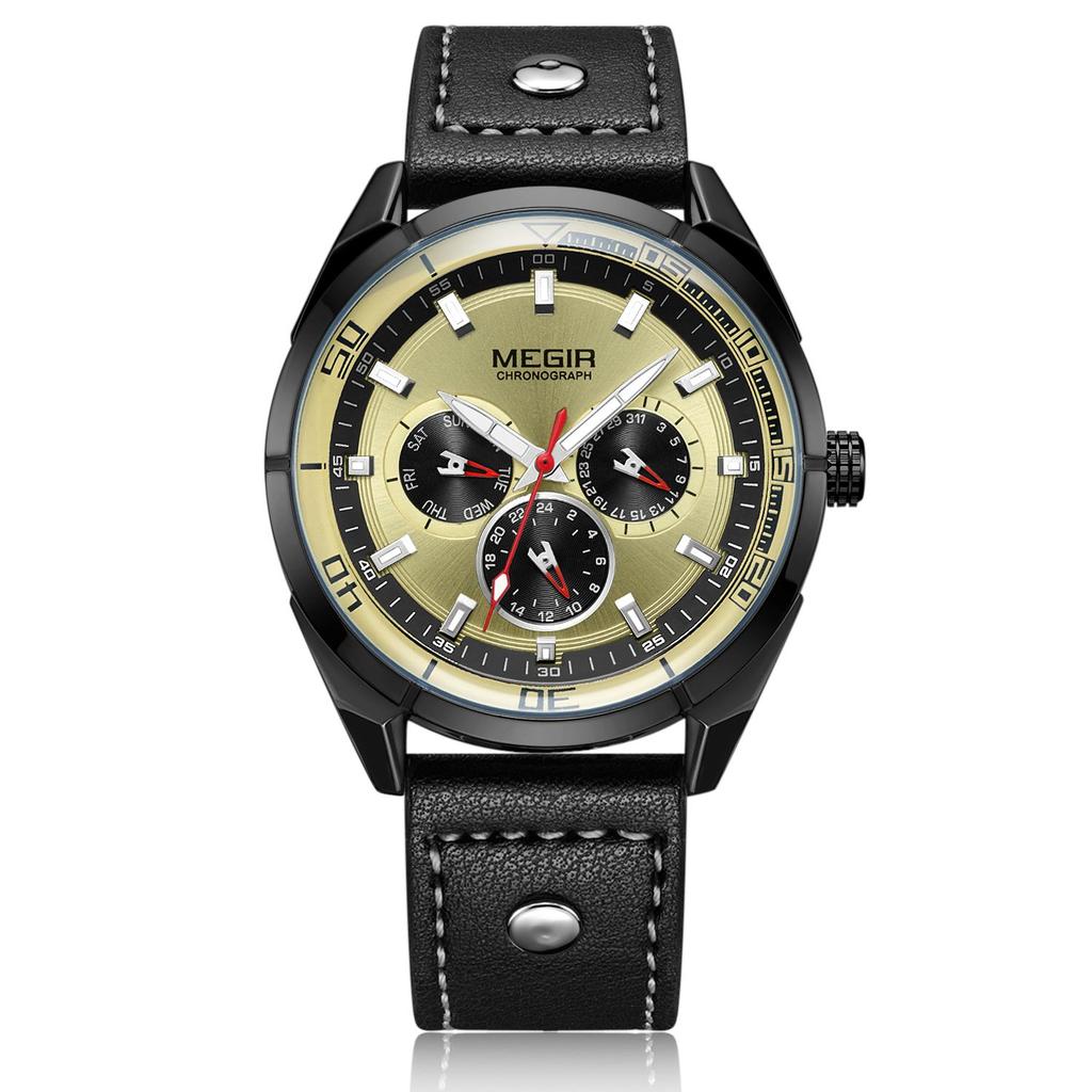 Megir Creative Army Military Watches Men Luxury Brand Quartz Sport Wrist Watch Clock Men Relogio Masculino Erkek Kol Saati