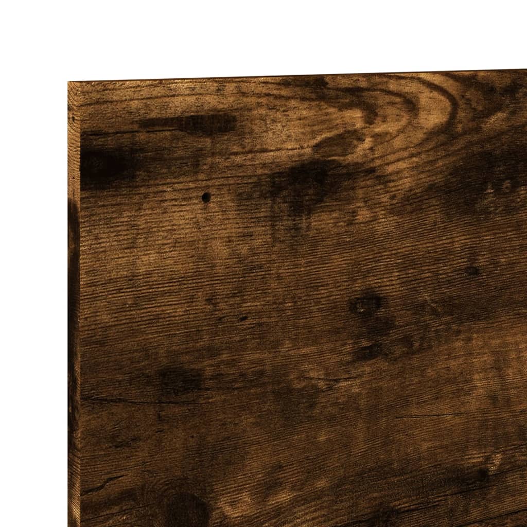 Wall Cabinet 70 x 16.5 x 30 cm Smoked Oak Wood Based Material