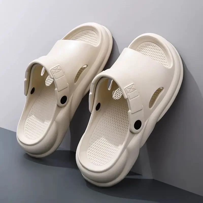Beach Men's Shoe Soft Sabot High Quality Designer Slides Luxury Rubber Low Price Eva Trend 2025 Elegant Fun Male Slipper