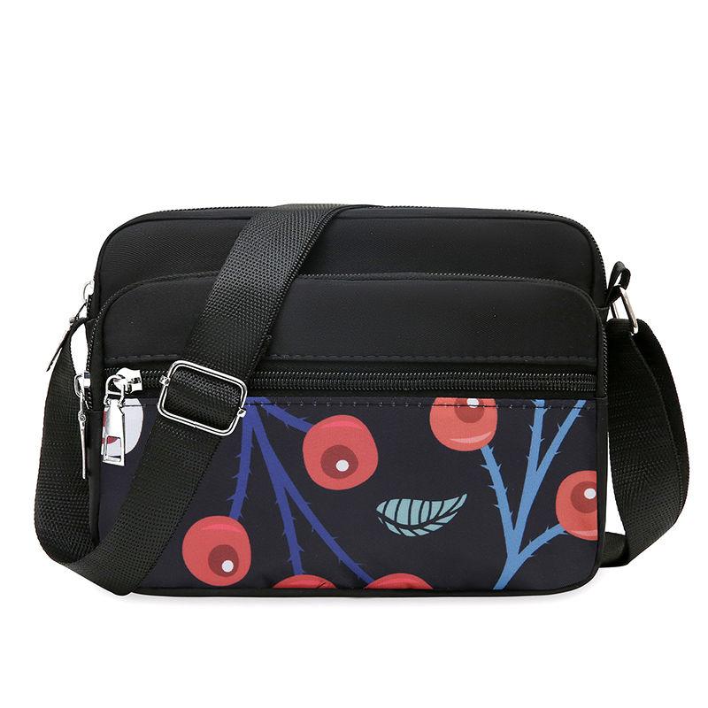 Women's Handbag Nylon Middle-aged and Elderly Single Shoulder Cloth Bag Crossbody Bag Doing Business Multi-layer Women's Bag