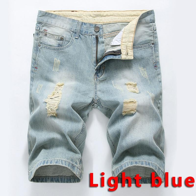 Casual Men Denim Shorts Pants Men Summer and Autumn Fashion Retro Style Jeans Shorts