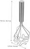 2-Piece Stainless Steel Manual Crusher, Kitchen Multi-Function Masher for Avocado Potato Meat Beans, Ergonomic Design