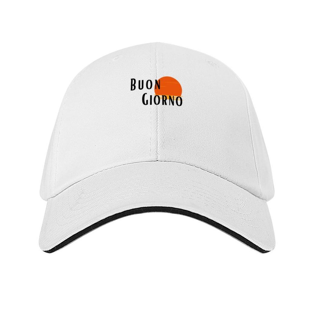 Italienischsprachiges Buongiorno T-Shirt 145 Baseballkappe Bergsteigen Golfkappe Golfbekleidung Anime-Hut Damen Strand Outlet 2025 Herren