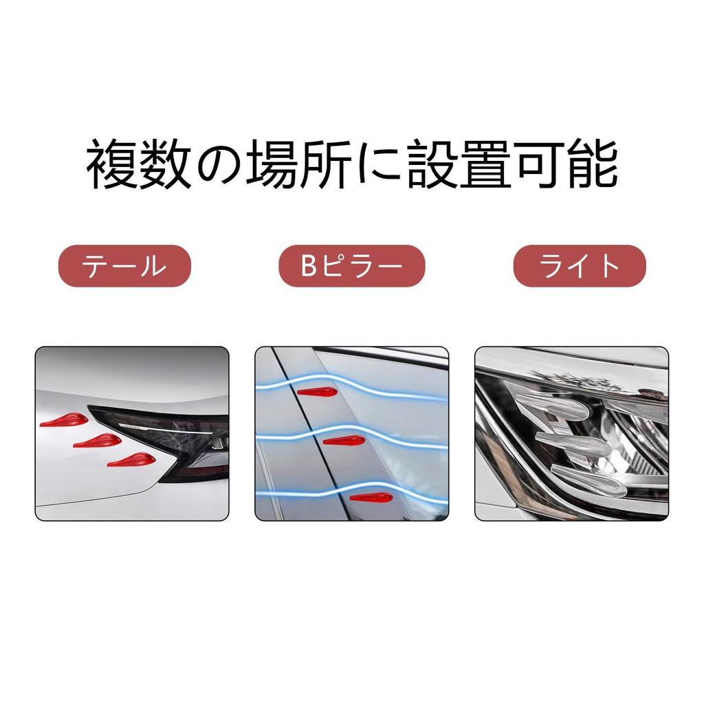 Vortex Generator, Noise Reduction, Noise Reduction, Anti-collision, Easy Installation, Easy Installation, Car Exterior, Car