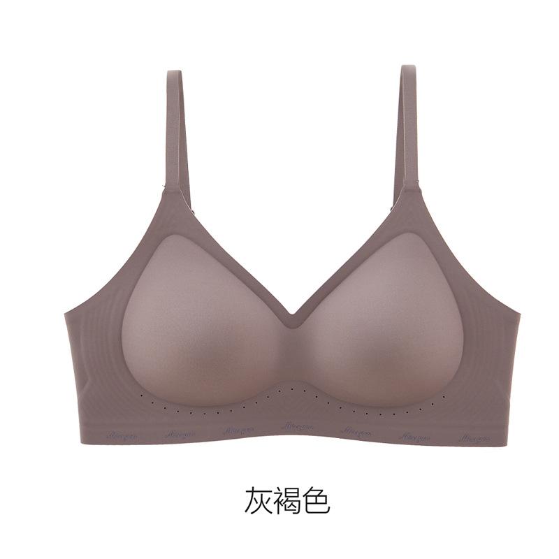 Women S Seamless Fixed Cup No Wire Push Up Comfortable Thin Bra