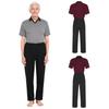 Mens Adaptive Anti-Strip Jumpsuit Lapel Short Sleeve Back Zip-up Pants Leg Zip One-piece Romper for Elderly Patient Care
