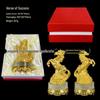 Zodiac Crystal Prancing Horse Wealth-Attracting Ornament