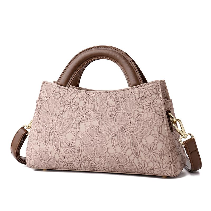 Ethnic Style Small Square Bag 2025 New Fashion Shoulder Bag High Sense Women's Messenger Bag Versatile Middle-aged Handbag