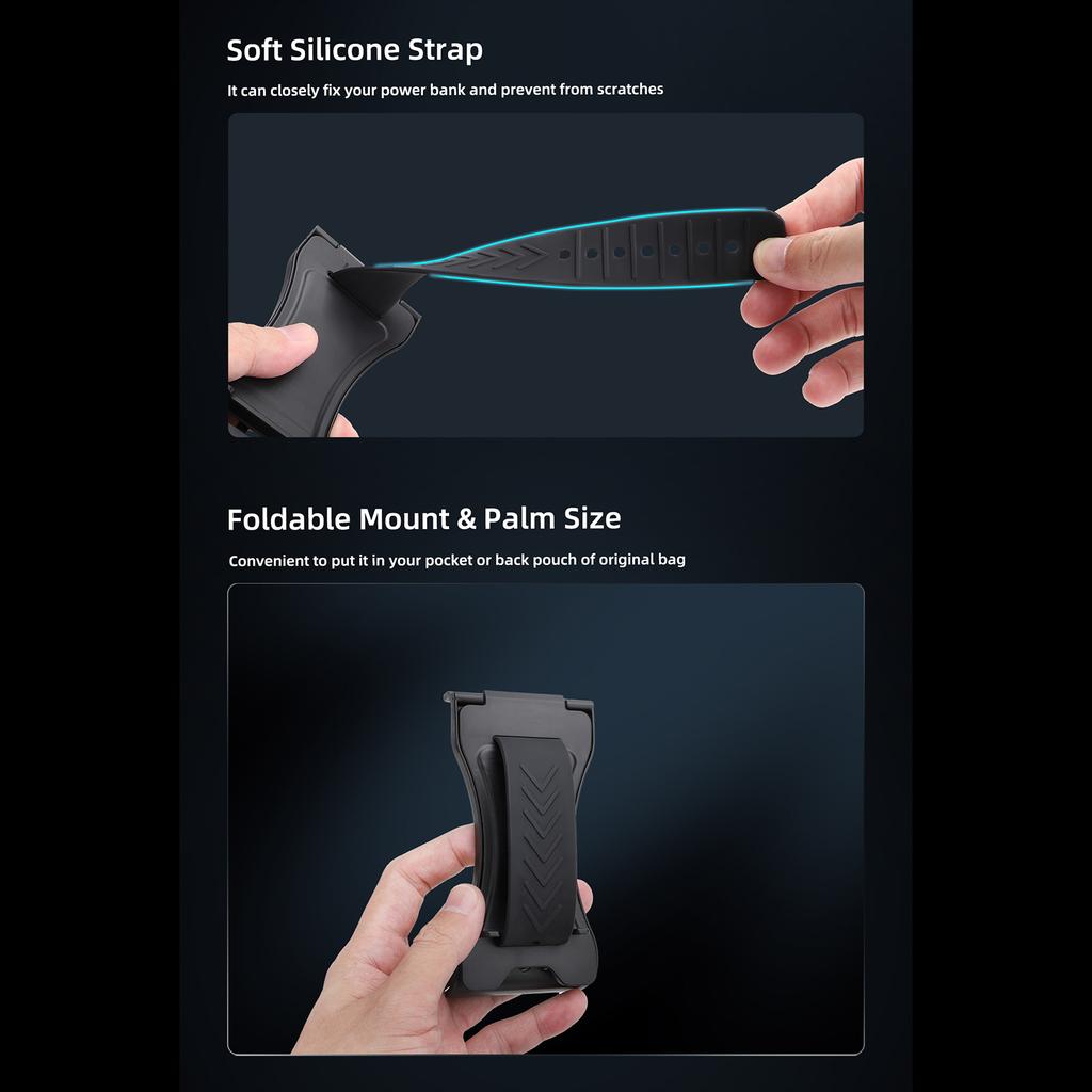 2-in-1 Desktop-Halterung mit Powerbank-Clip für Steam-Deck Gamepad-Ständer